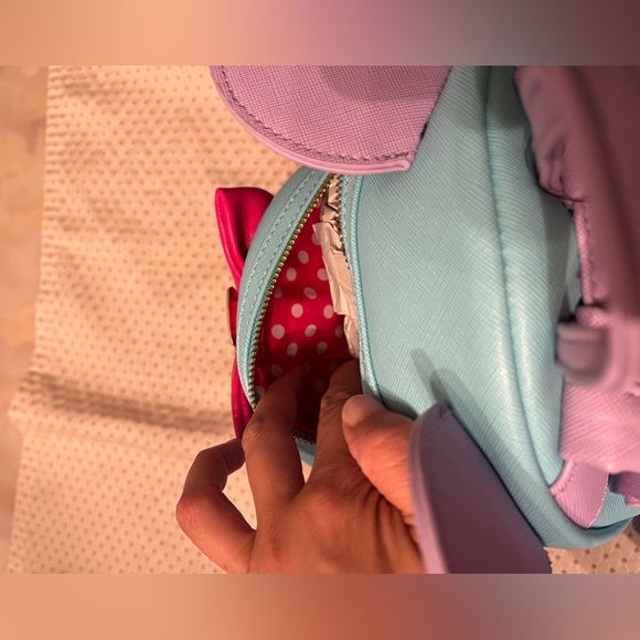 🌹Host Pick🌹Minnie Mouse Main Attraction Mad Tea Party Mini Backpack - Picture 7 of 9